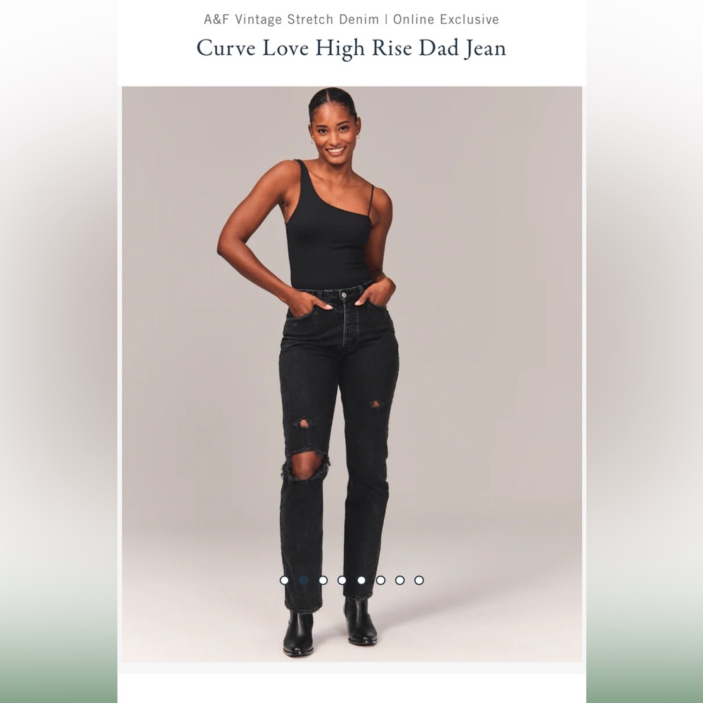 Abercrombie Curve Love High-rise Dad Jeans